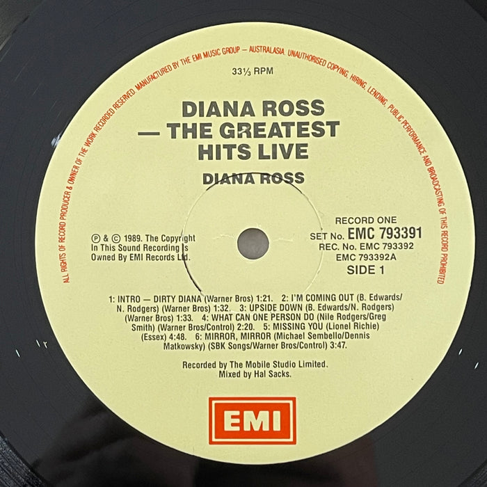 Diana Ross - The Greatest Hits Live (Vinyl LP)[Gatefold]