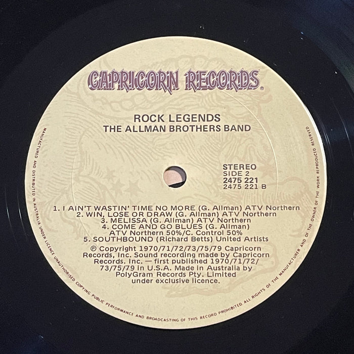 The Allman Brothers Band - Rock Legends (Vinyl LP)