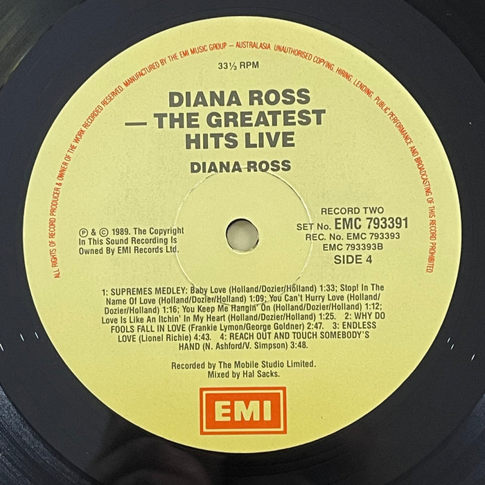 Diana Ross - The Greatest Hits Live (Vinyl LP)[Gatefold]