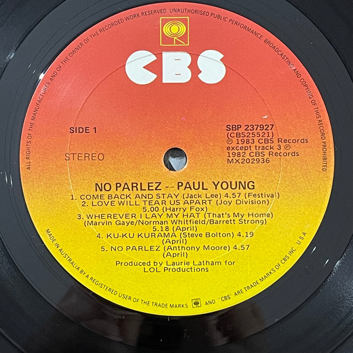 Paul Young - No Parlez (Vinyl LP)