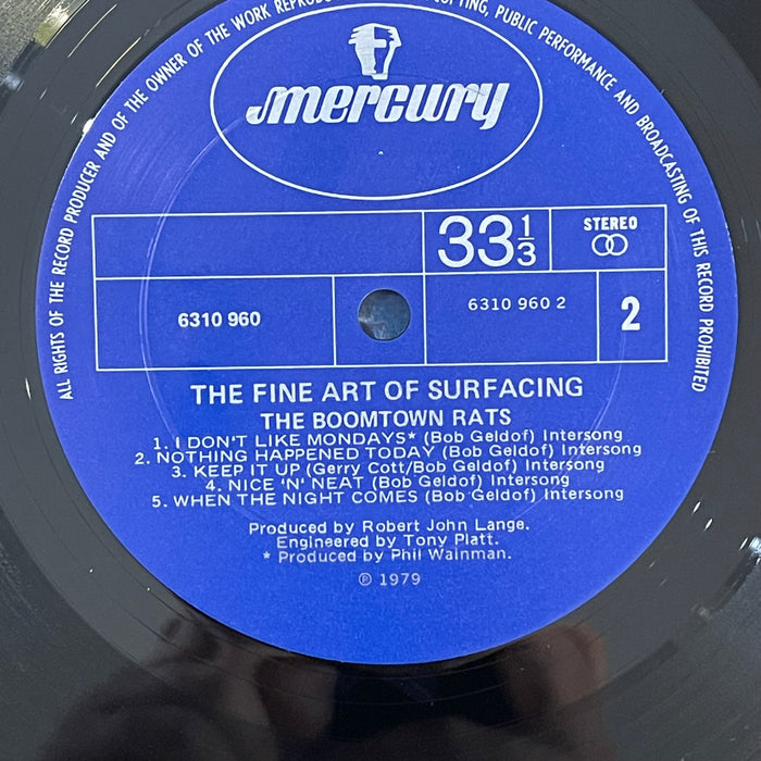The Boomtown Rats - The Fine Art Of Surfacing (Vinyl LP)