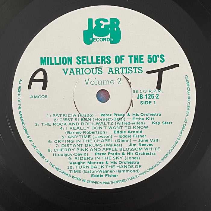 Various - Million Sellers Of The 50's - Volume Two (Vinyl LP)