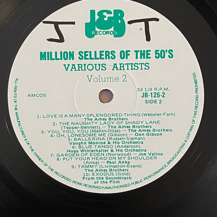 Various - Million Sellers Of The 50's - Volume Two (Vinyl LP)