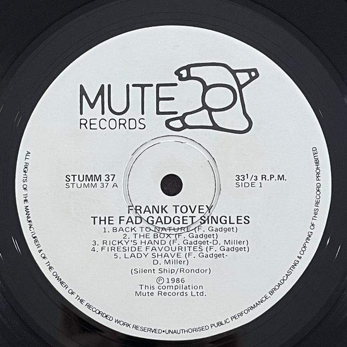 Frank Tovey - The Fad Gadget Singles (Vinyl LP)