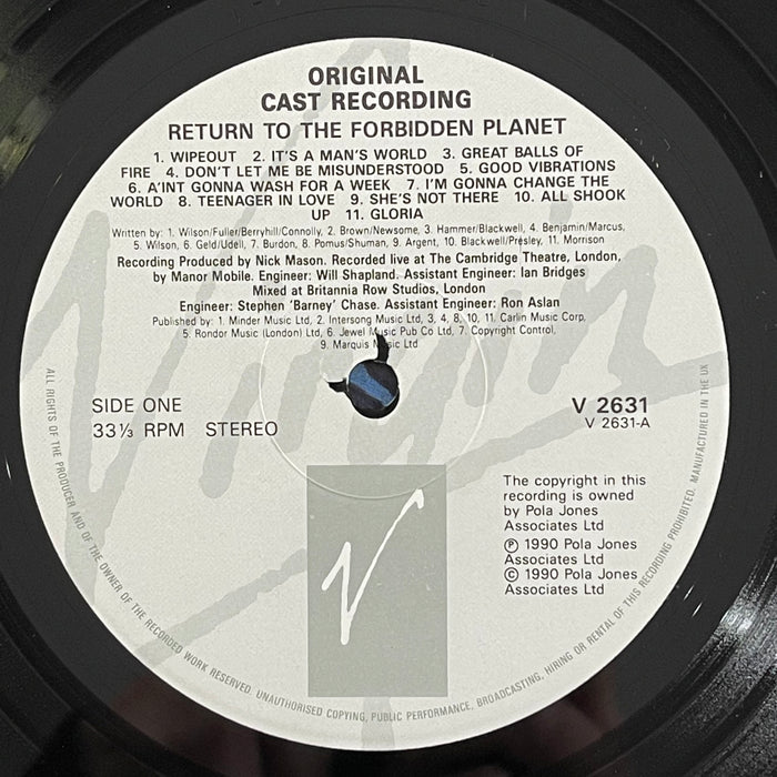 Bob Carlton - Music From The Original Cast Recording - Return To The Forbidden Planet (Vinyl LP)
