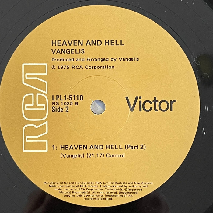 Vangelis - Heaven And Hell (Vinyl LP)