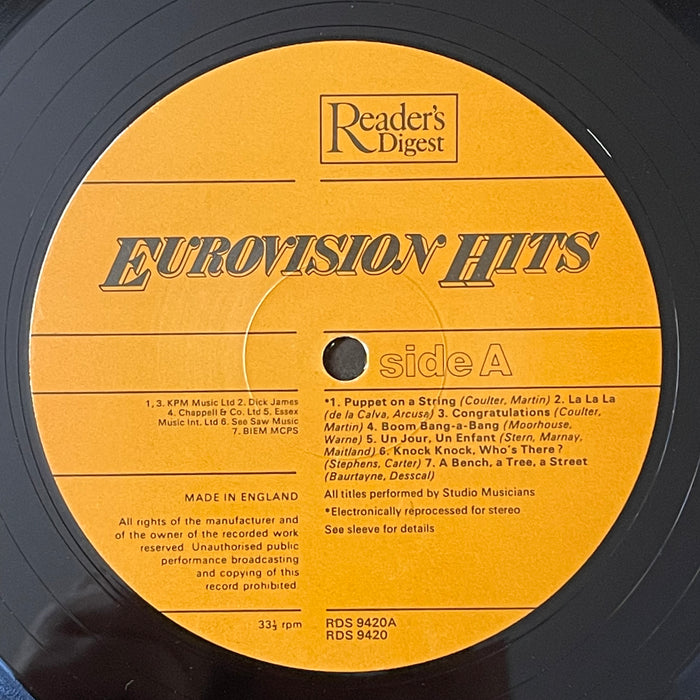 Studio Musicians - Eurovision Hits (Vinyl LP)