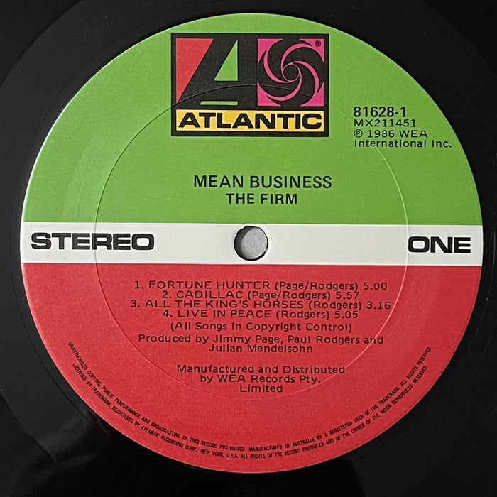 The Firm - Mean Business (Vinyl LP)