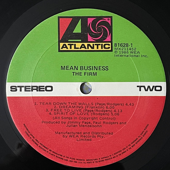 The Firm - Mean Business (Vinyl LP)
