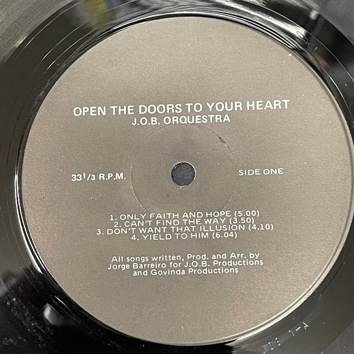 J.O.B. Orquestra - Open The Doors To Your Heart (Vinyl LP)