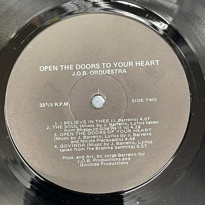 J.O.B. Orquestra - Open The Doors To Your Heart (Vinyl LP)