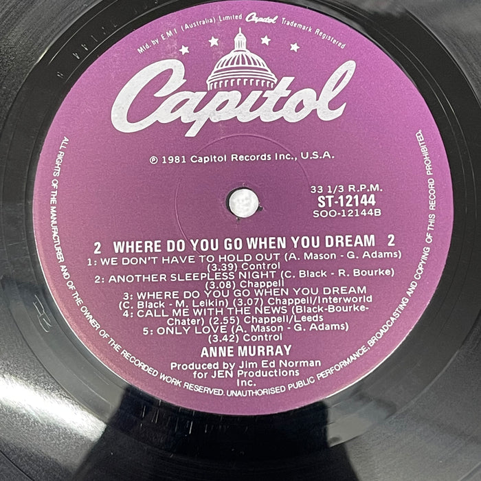 Anne Murray - Where Do You Go When You Dream (Vinyl LP)