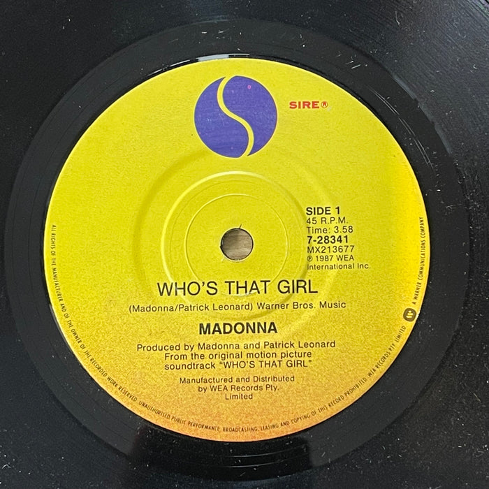 Madonna - Who's That Girl / White Heat (7" Vinyl)