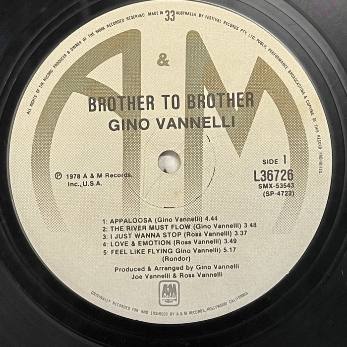 Gino Vannelli - Brother To Brother (Vinyl LP)[Gatefold]