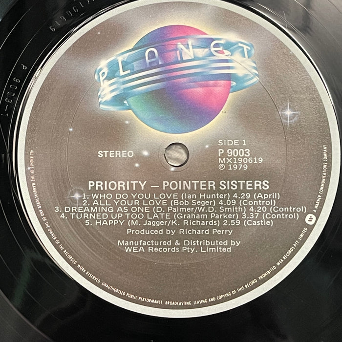 Pointer Sisters - Priority (Vinyl LP)