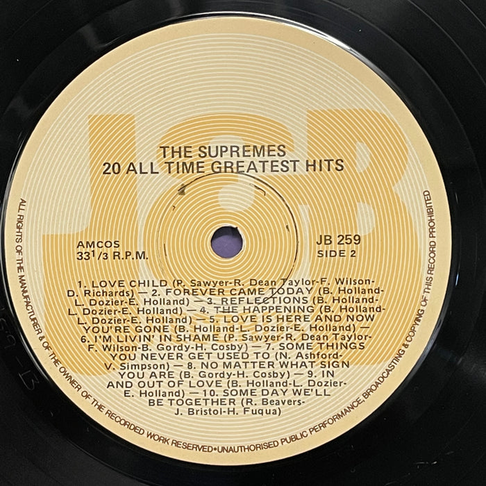 Diana Ross And The Supremes - 20 All Time Greatest Hits (Vinyl LP)