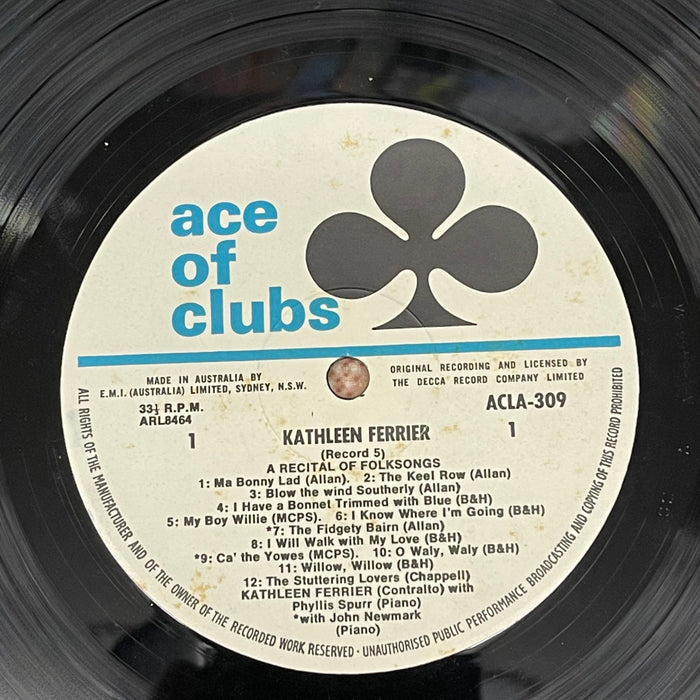 Kathleen Ferrier - A Recital Of English Songs (Vinyl LP)