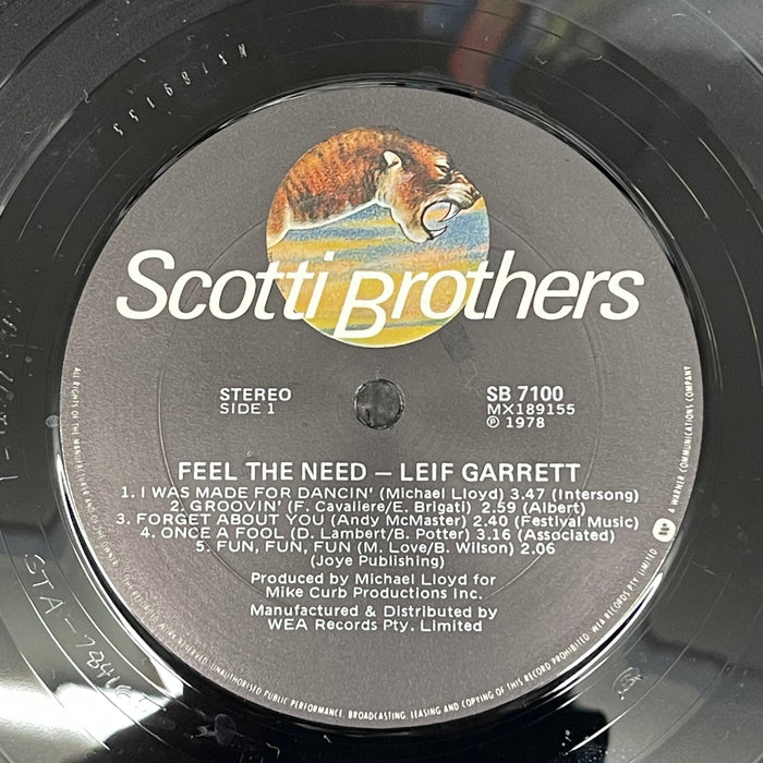 Leif Garrett - Feel The Need (Vinyl LP)