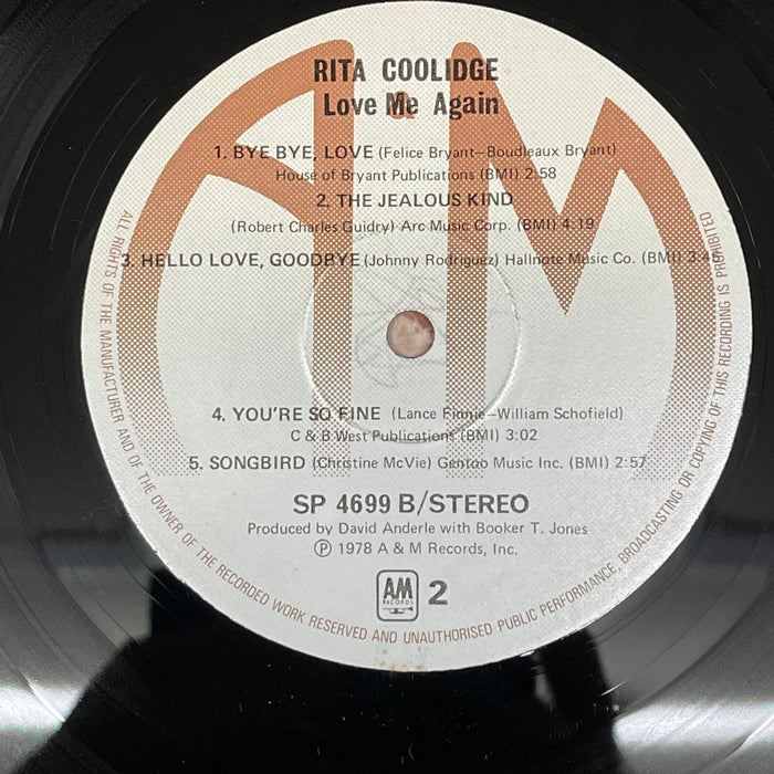 Rita Coolidge - Love Me Again (Vinyl LP)[Gatefold]