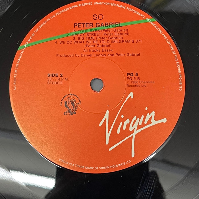 Peter Gabriel - So (Vinyl LP, 12" Single)