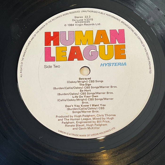 The Human League - Hysteria (Vinyl LP)[Gatefold]