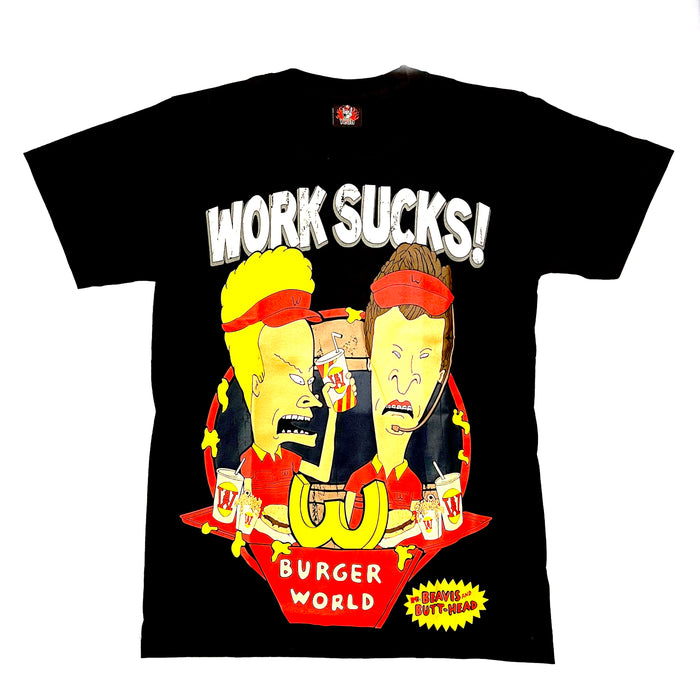 Beavis and Butt-Head - Work Sucks! Burger World (T-Shirt)