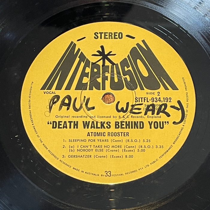 Atomic Rooster - Death Walks Behind You (Vinyl LP)[Gatefold]