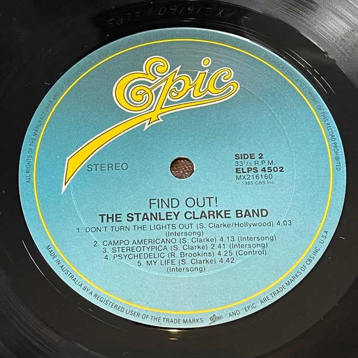 The Stanley Clarke Band - Find Out! (Vinyl LP)