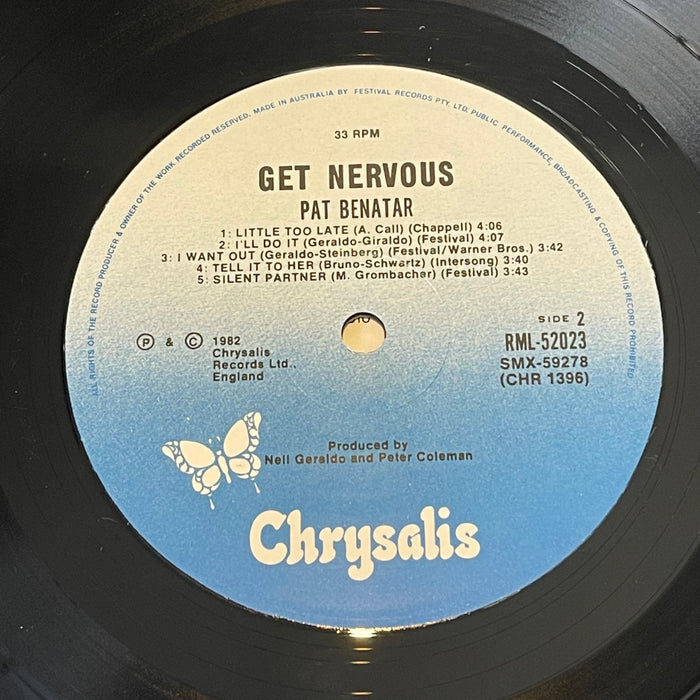 Pat Benatar - Get Nervous (Vinyl LP)