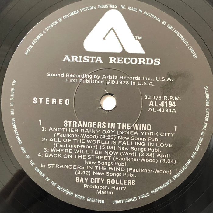 Bay City Rollers - Strangers In The Wind (Vinyl LP)