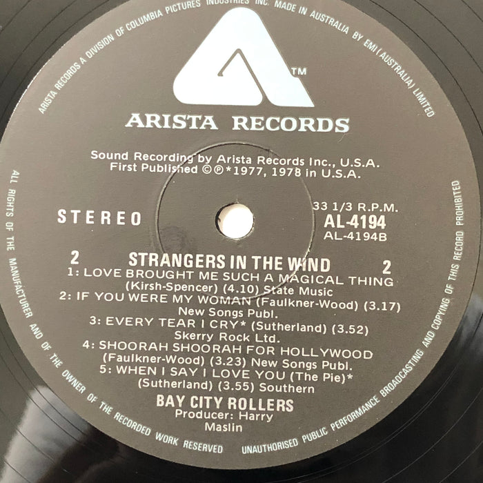 Bay City Rollers - Strangers In The Wind (Vinyl LP)