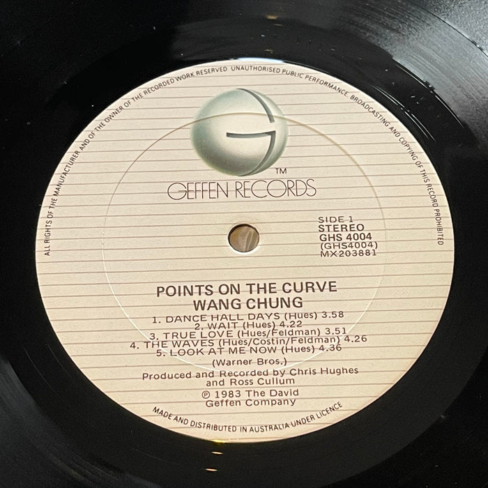 Wang Chung - Points On The Curve (Vinyl LP)