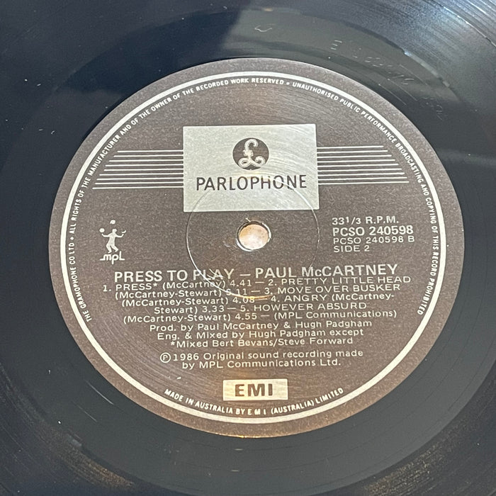 Paul McCartney - Press To Play (Vinyl LP)[Gatefold]