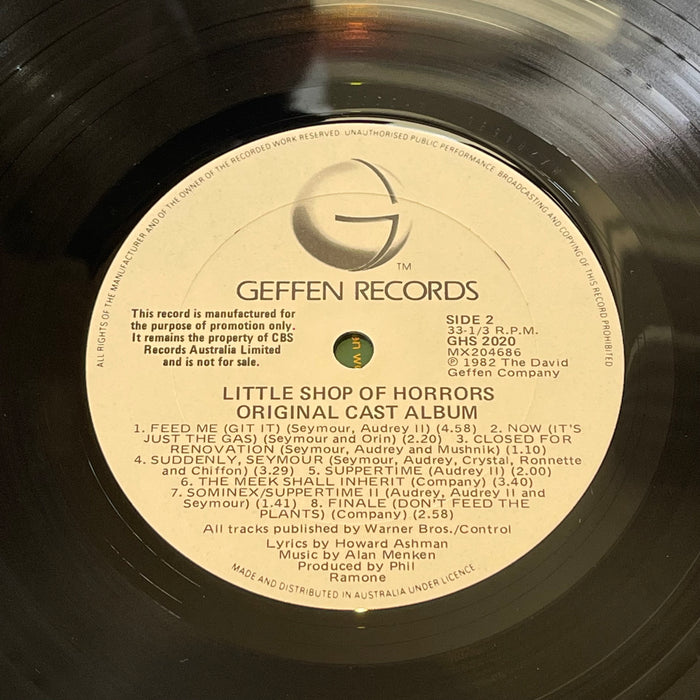 Howard Ashman & Alan Menken - Little Shop Of Horrors - Original Cast Album (Vinyl LP)(Promo)