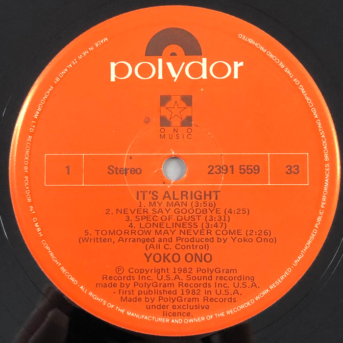Yoko Ono - It's Alright (I See Rainbows) (Vinyl LP)