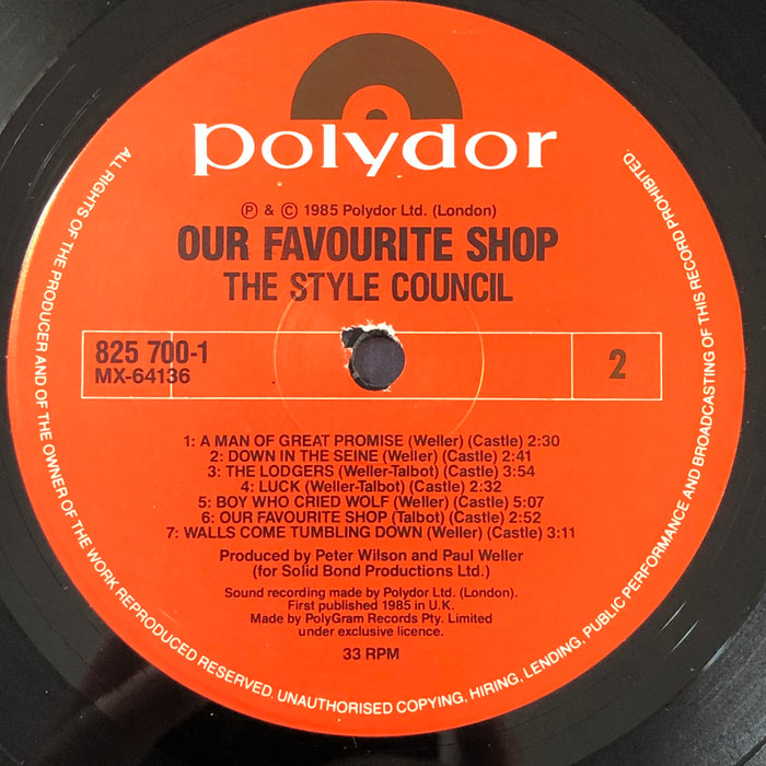 The Style Council - Our Favourite Shop (Vinyl LP)