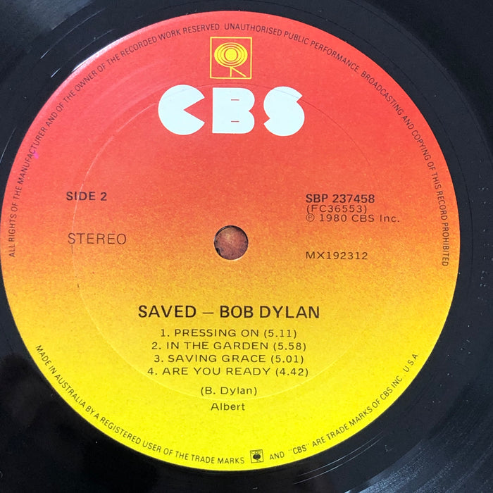 Bob Dylan - Saved (Vinyl LP)