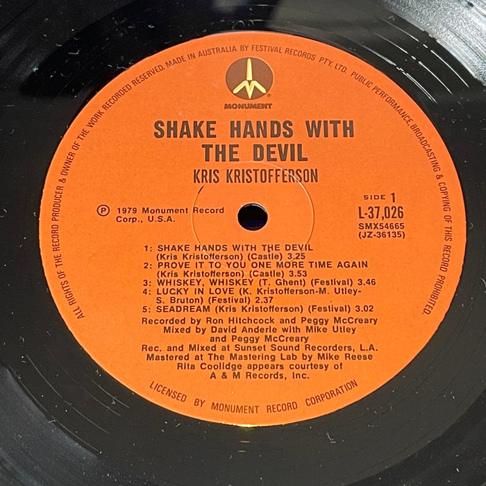 Kris Kristofferson - Shake Hands With The Devil (Vinyl LP)