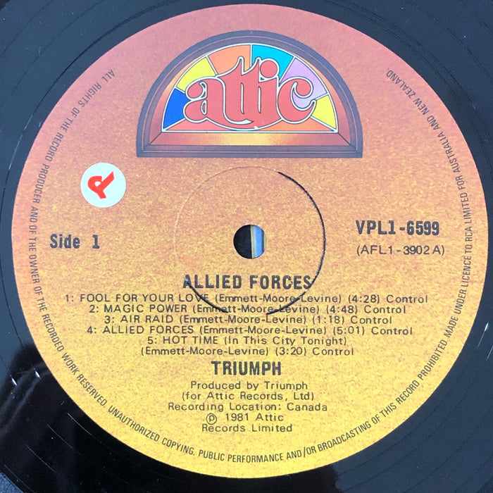 Triumph - Allied Forces (Vinyl LP)[Gatefold]