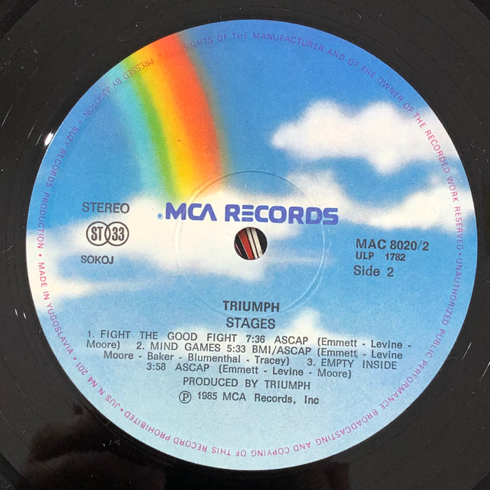 Triumph - Stages (Vinyl 2LP)[Gatefold]