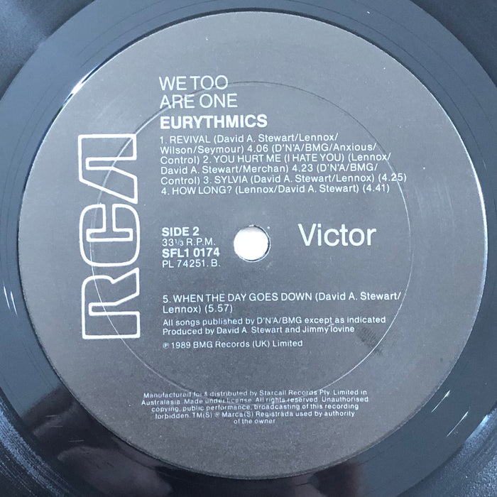 Eurythmics - We Too Are One (Vinyl LP)