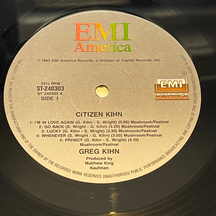 Greg Kihn - Citizen Kihn (Vinyl LP)