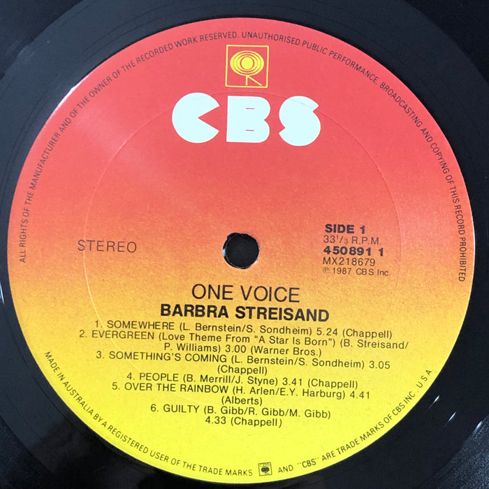 Barbra Streisand - One Voice (Vinyl LP)