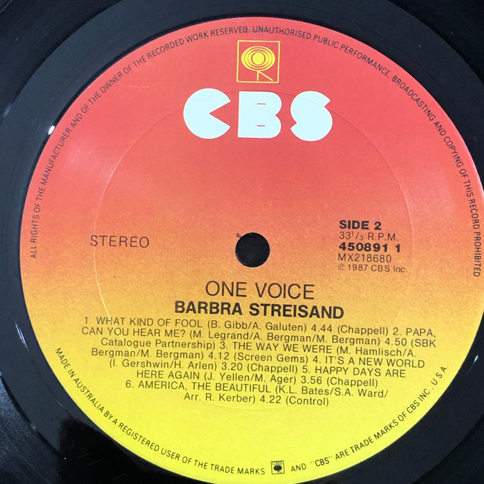 Barbra Streisand - One Voice (Vinyl LP)