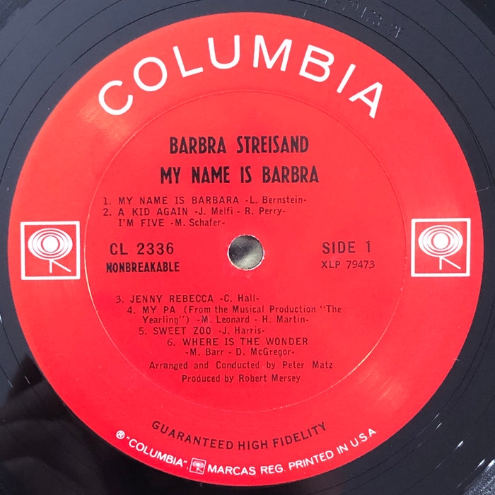 Barbra Streisand - My Name Is Barbra (Vinyl LP)