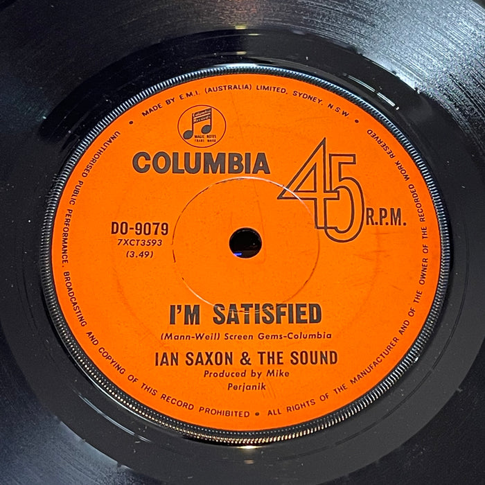 Ian Saxon & The Sound - I'm Satisfied / Home Cookin' (7" Vinyl)
