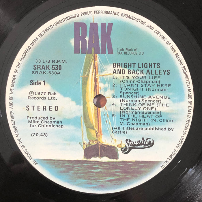 Smokie - Bright Lights And Back Alleys (Vinyl LP)