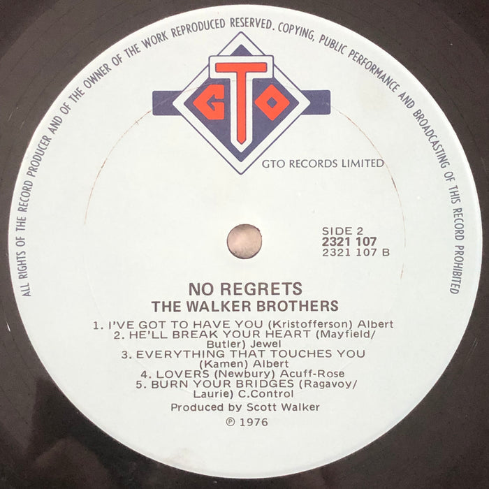 The Walker Brothers - No Regrets (Vinyl LP)