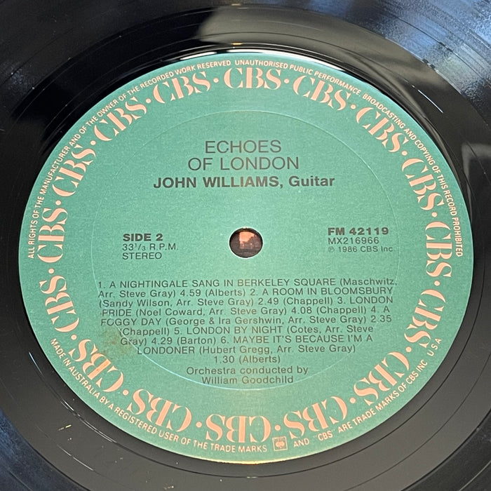 John Williams - Echoes Of London (Vinyl LP)