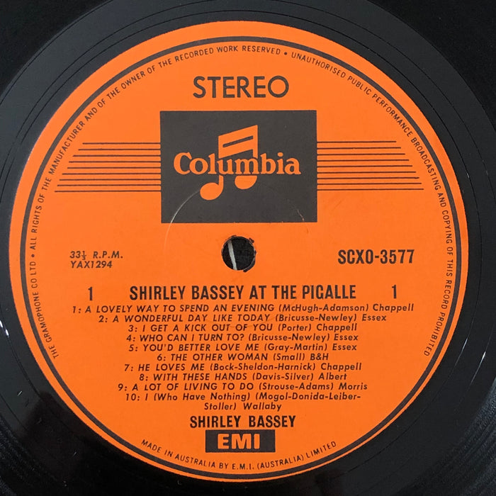 Shirley Bassey - Shirley Bassey At The Pigalle (Vinyl LP)
